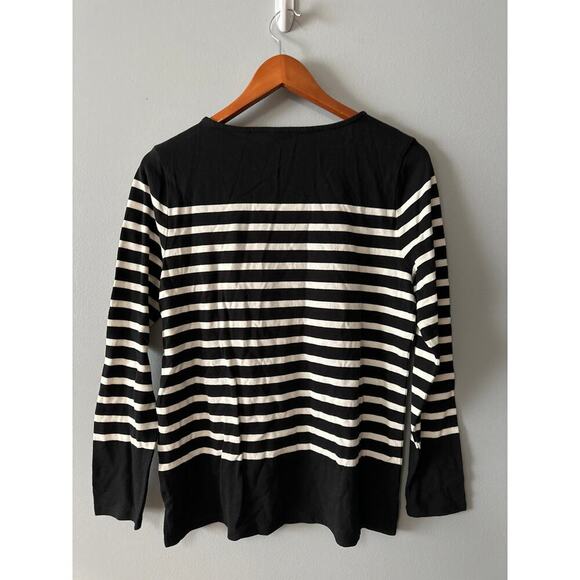 NEW Womens Size M Talbots Black White Sweater - Picture 3 of 6